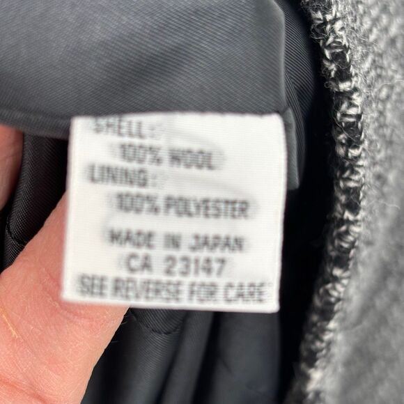 Talbots Women’s Blazer Black White Tweed 100% Wool 2-Button Jacket Size 16P NWT - Picture 8 of 9